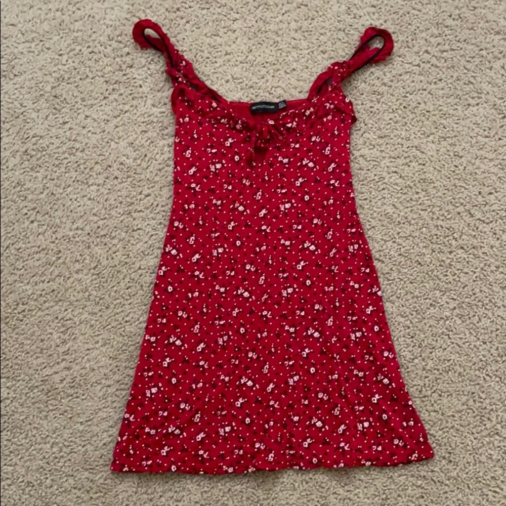 PrettyLittleThing Spring Red Dress